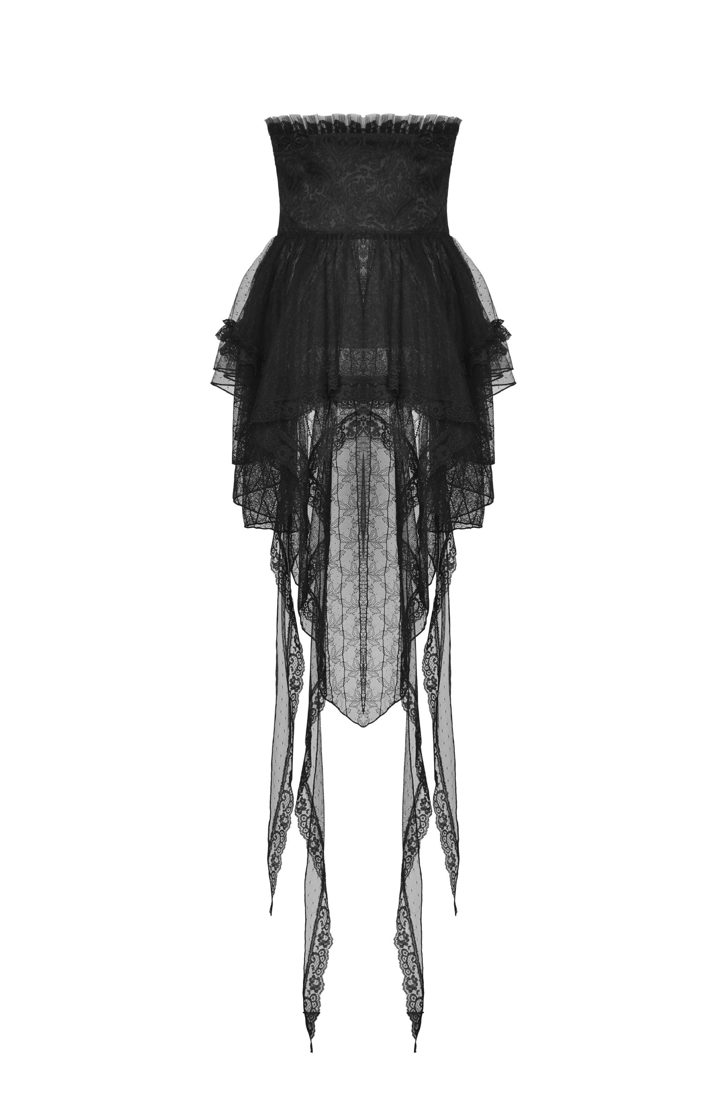Taste Of Doom Lace High Low Over Skirt by Dark In Love