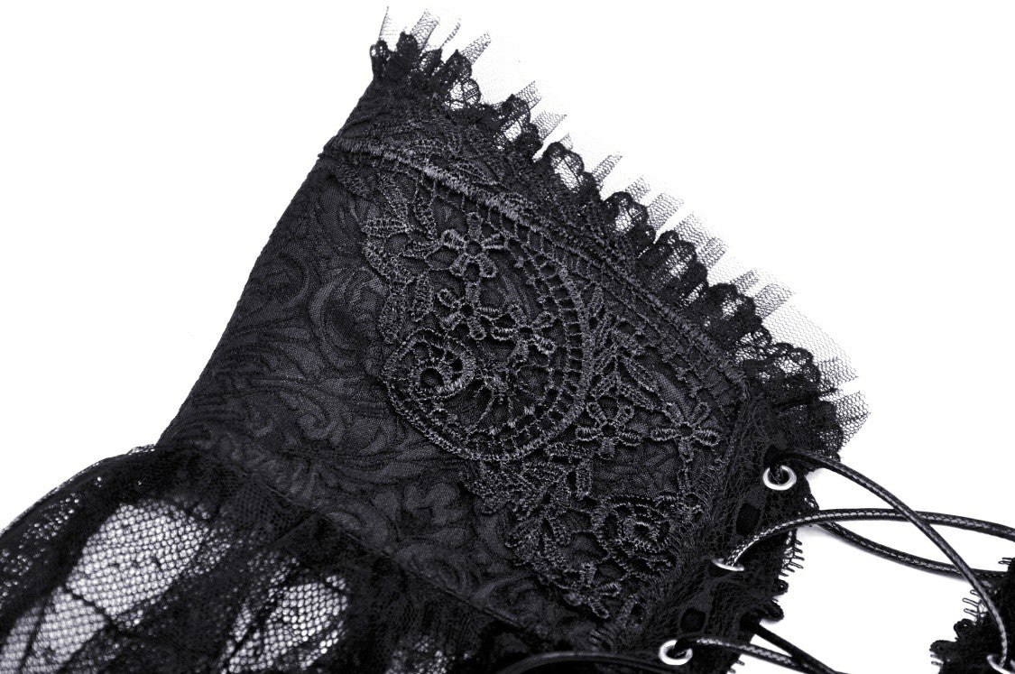 Taste Of Doom Lace High Low Over Skirt by Dark In Love