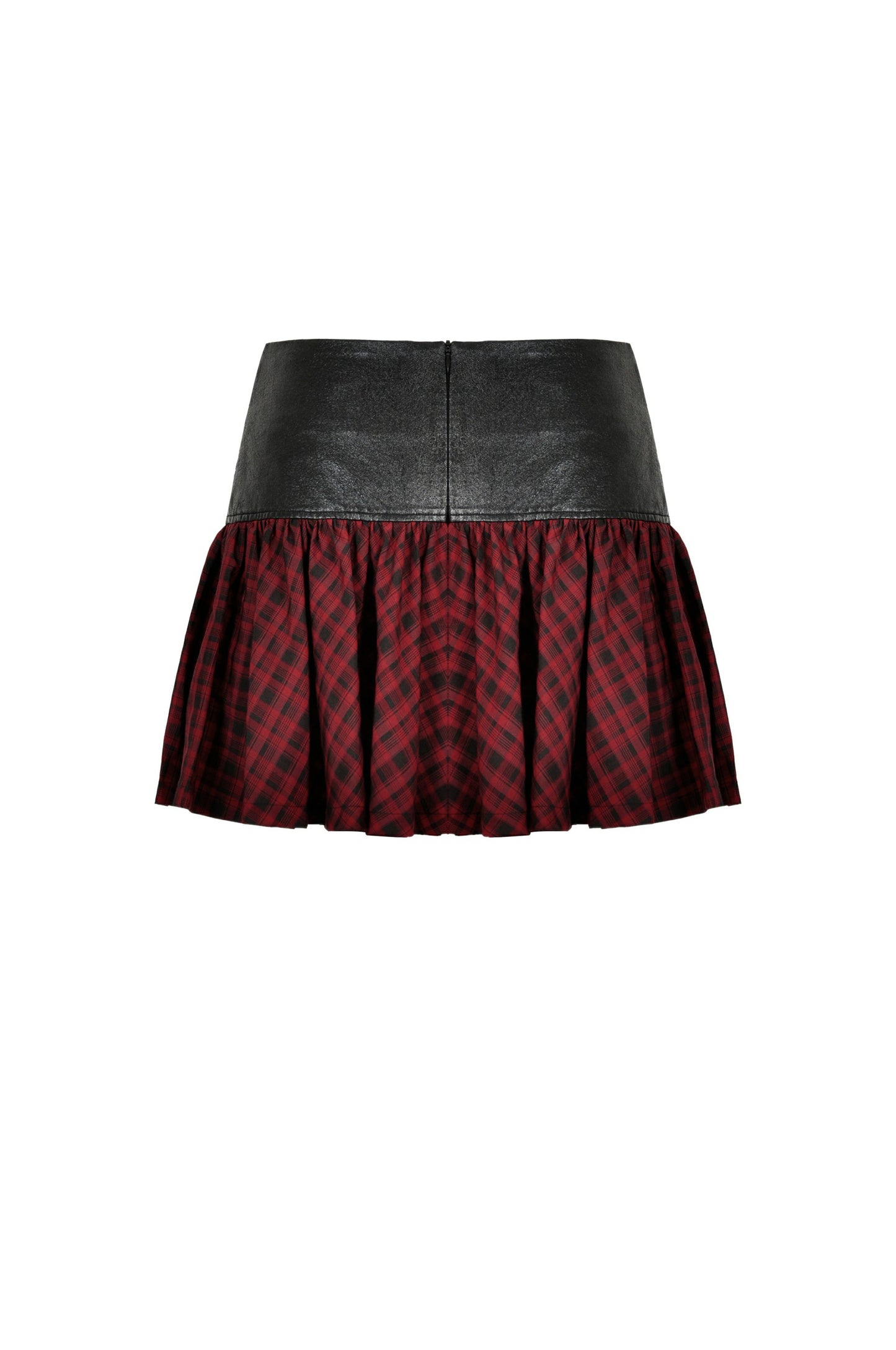 Bobbie Red Plaid Buckle Skirt by Dark In Love