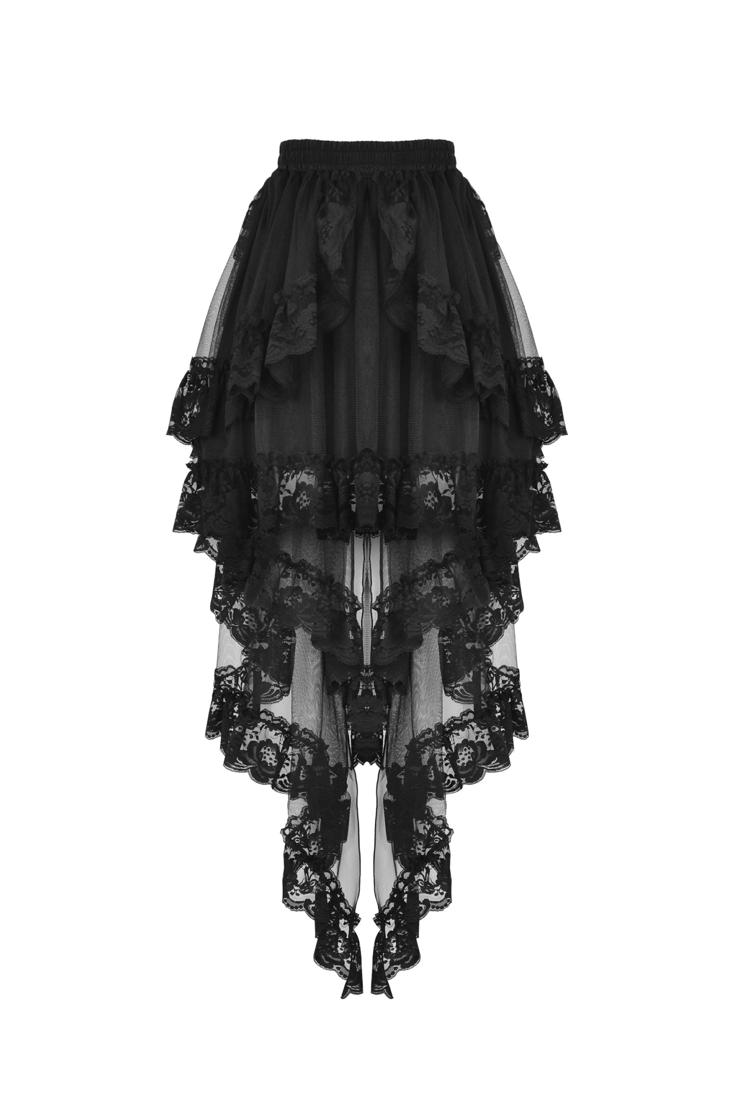 Still Mourning Lace Swallow Tail Skirt by Dark In Love