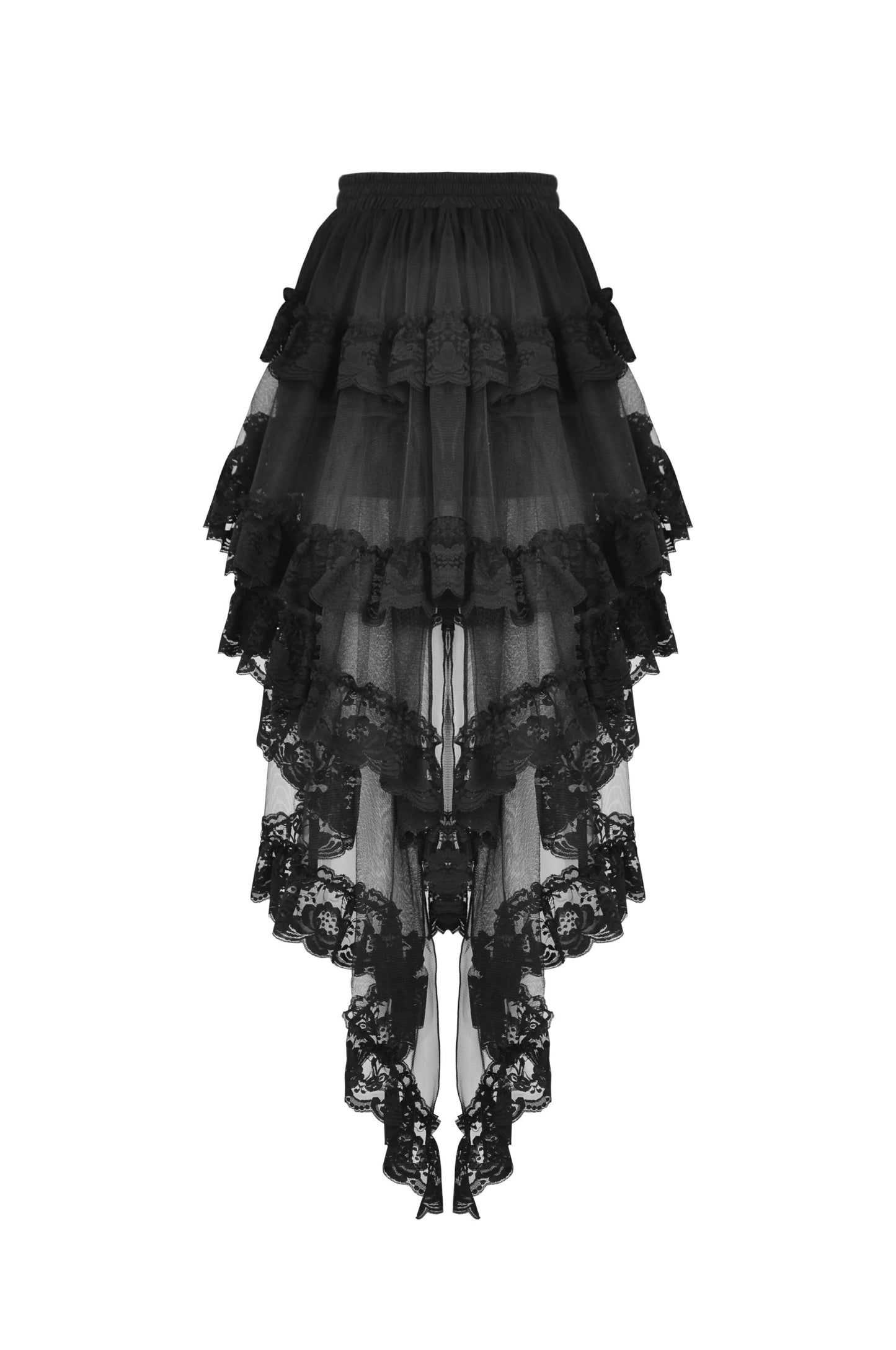 Still Mourning Lace Swallow Tail Skirt by Dark In Love