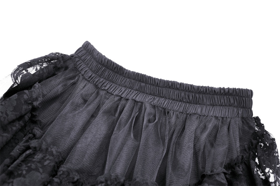 Still Mourning Lace Swallow Tail Skirt by Dark In Love