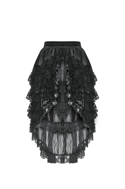 Poison For Dessert Frilly High Low Skirt by Dark In Love