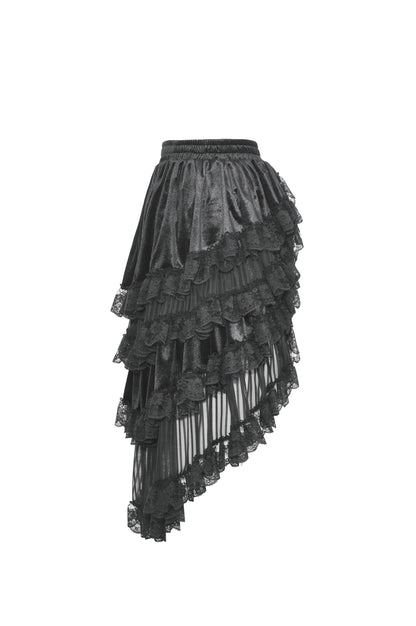 Poison For Dessert Frilly High Low Skirt by Dark In Love