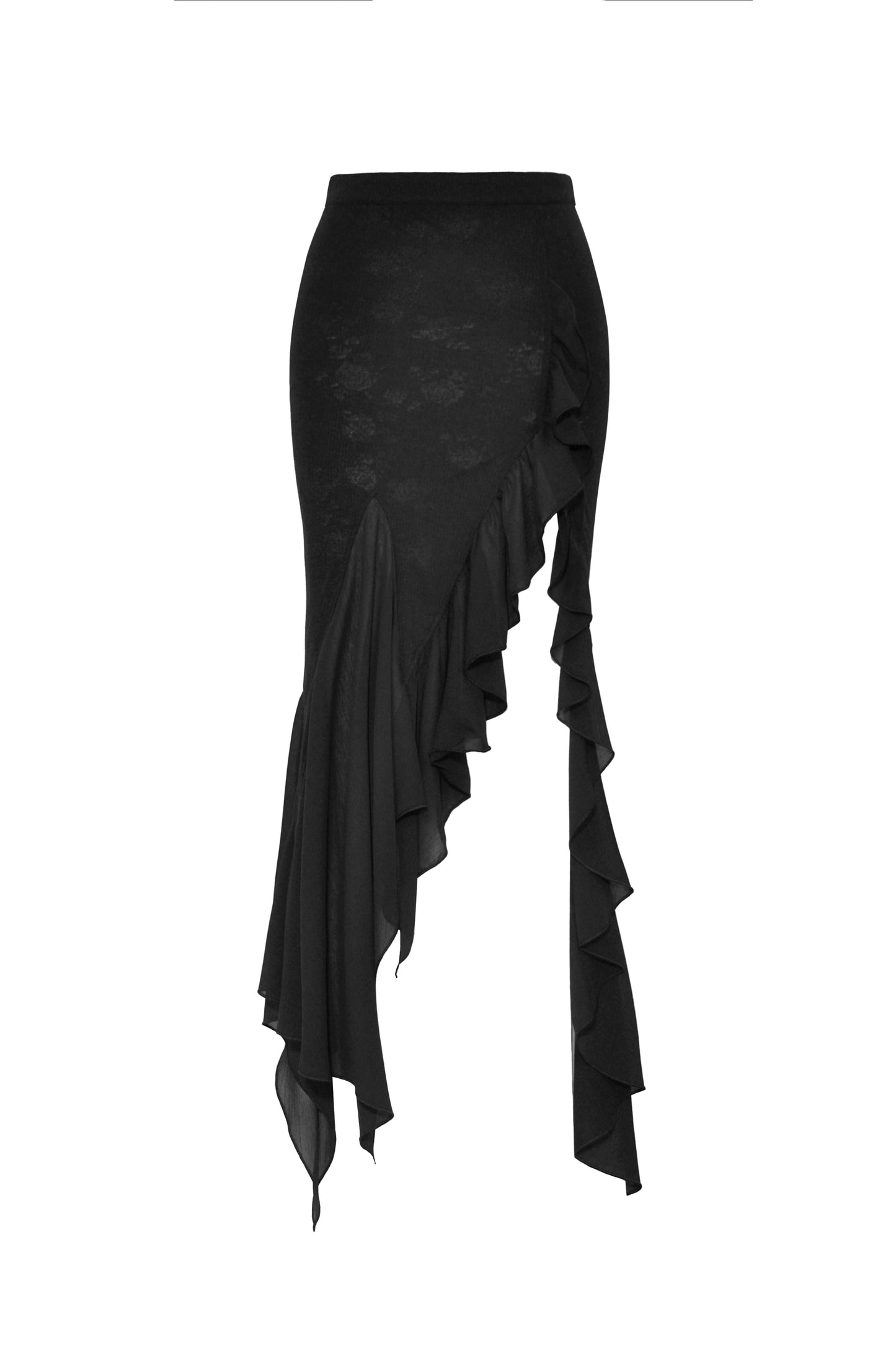 Dark Matter Mermaid Ruffle Skirt by Dark In Love
