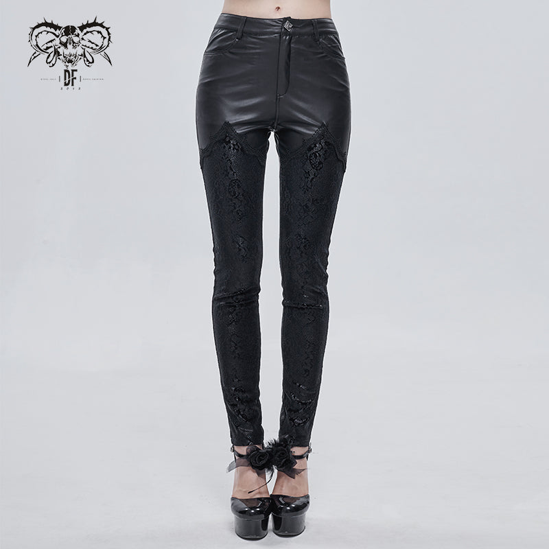 Reaper Faux Leather Biker Pants by Devil Fashion – The Dark Side