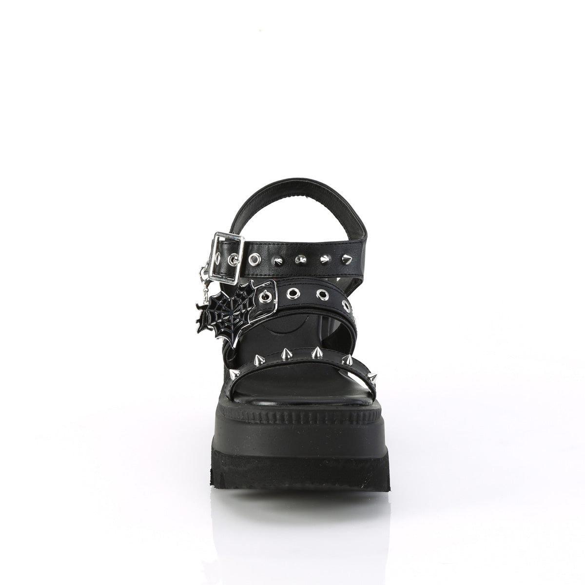 SHAKER-13 Spiderweb Heart Buckle Sandal Shoes by Demonia