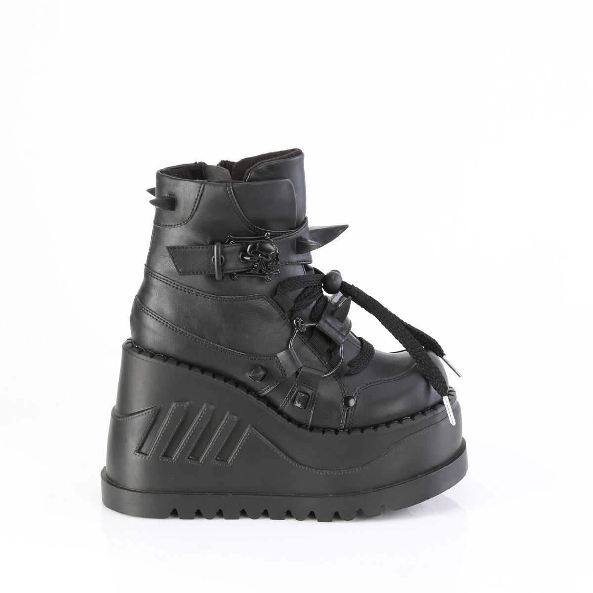 STOMP-60 Wedge Platform Boots by Demonia