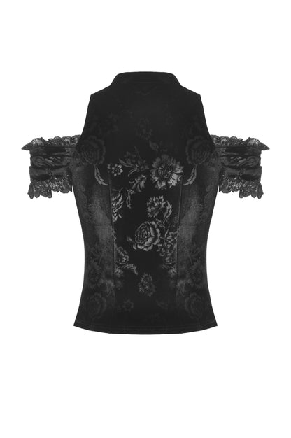 Unveiled Gothic Lace Top by Dark In Love
