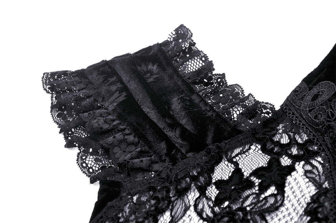 Unveiled Gothic Lace Top by Dark In Love