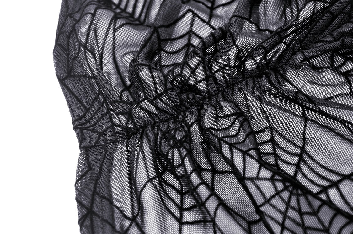 Gothic Spiderweb Mesh Top by Dark In Love