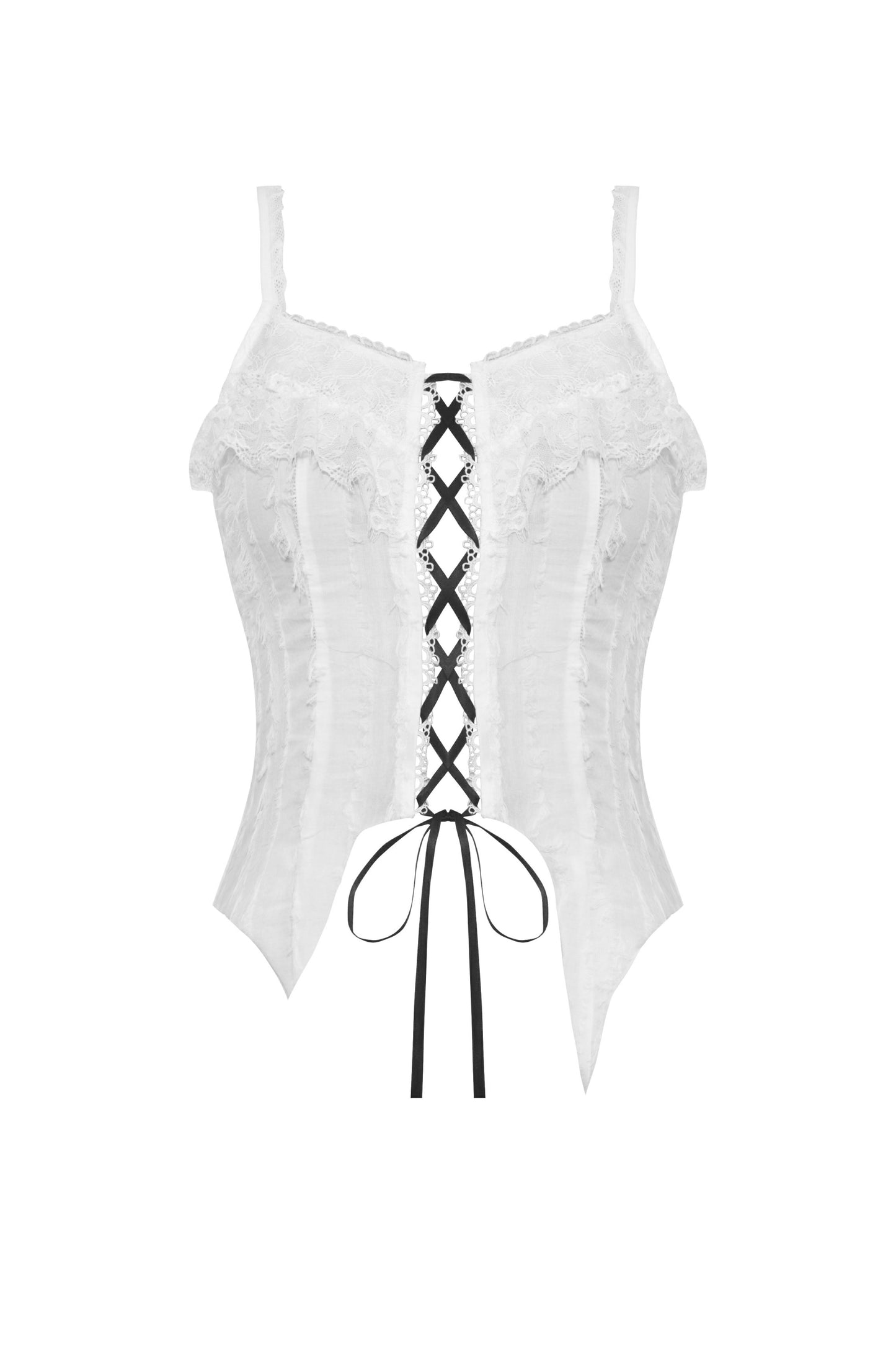 Good Girl Jane Lace Frill Crop Top by Dark In Love