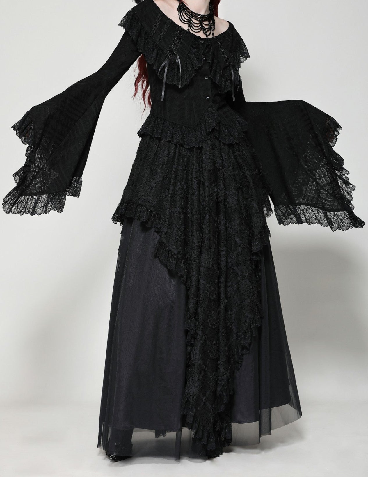 Kissing In The Rain Gothic Top by Dark In Love