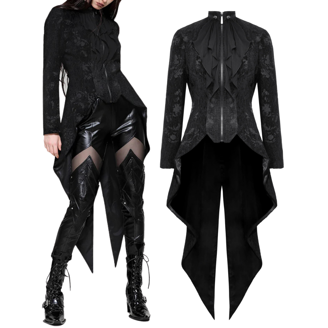 Waiting To Feed Gothic Vampire Tailcoat Jacket by Dark In Love