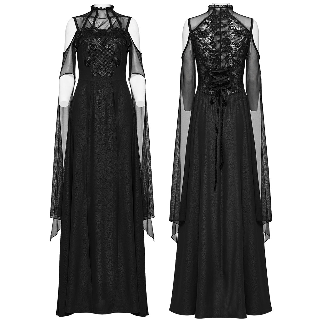 Gothic Majesty Maxi Dress by Punk Rave