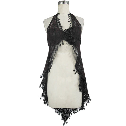 Gothic Lace Cover Up Top by Eva Lady