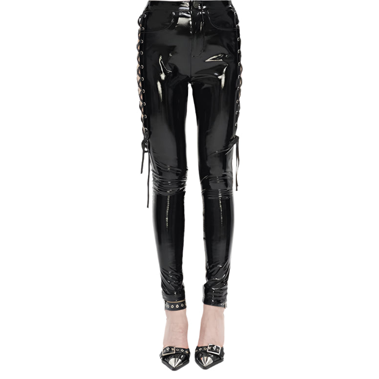 Purity Gothic Patent Leather Pants by Devil Fashion