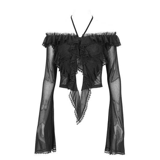 Bianca Gothic Mesh Top by Eva Lady