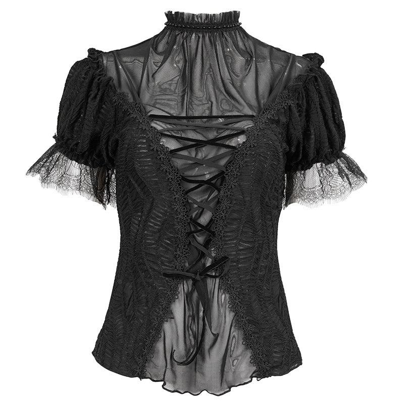 Lost In The Fog Gothic Top by Eva Lady