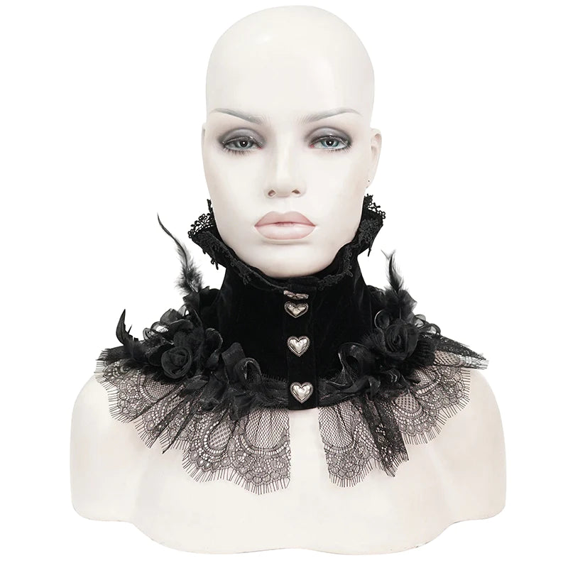 Bleeding Hearts Gothic Collar Choker by Eva Lady