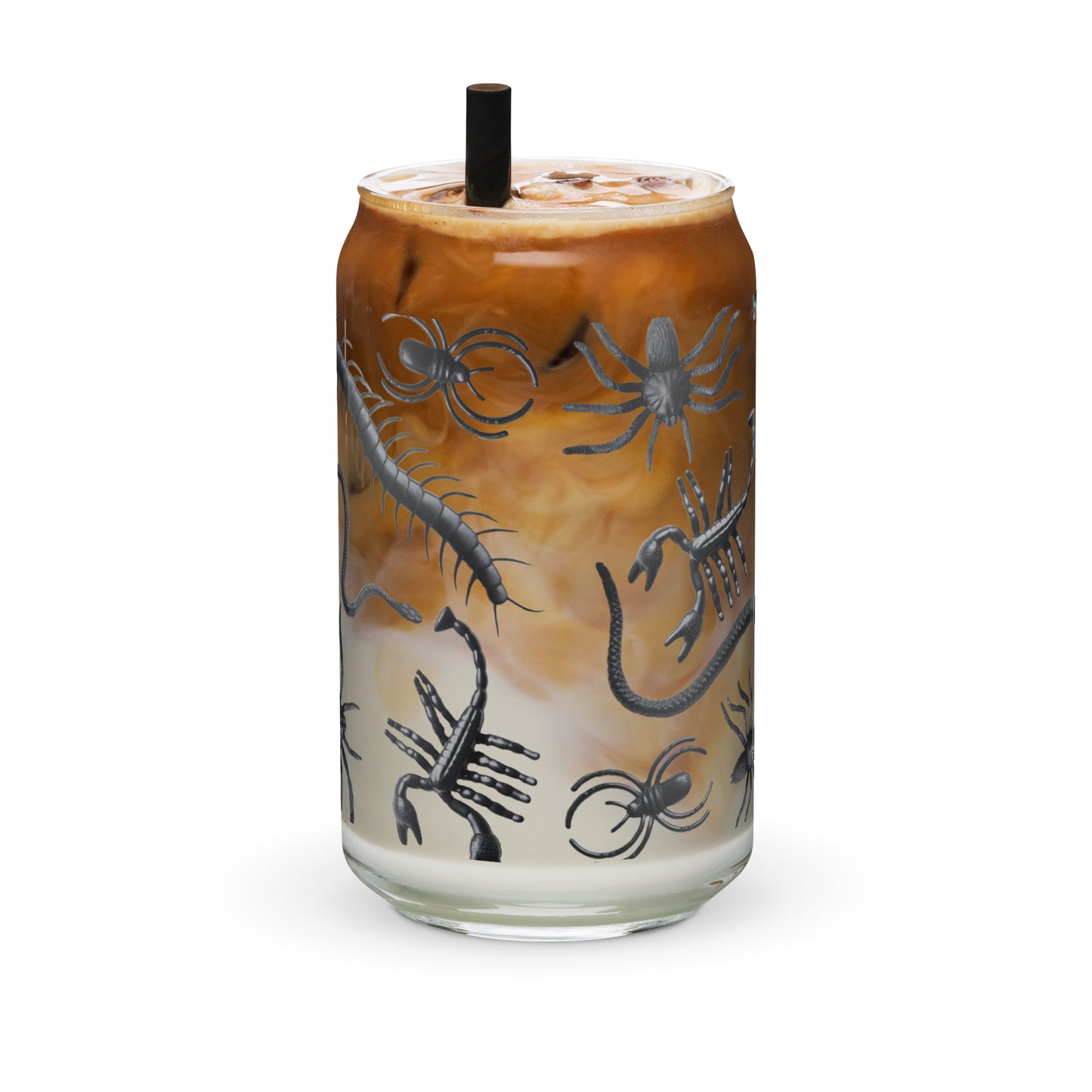 Cute Creepy Crawlies Glass Can Cup by The Dark Side of Fashion