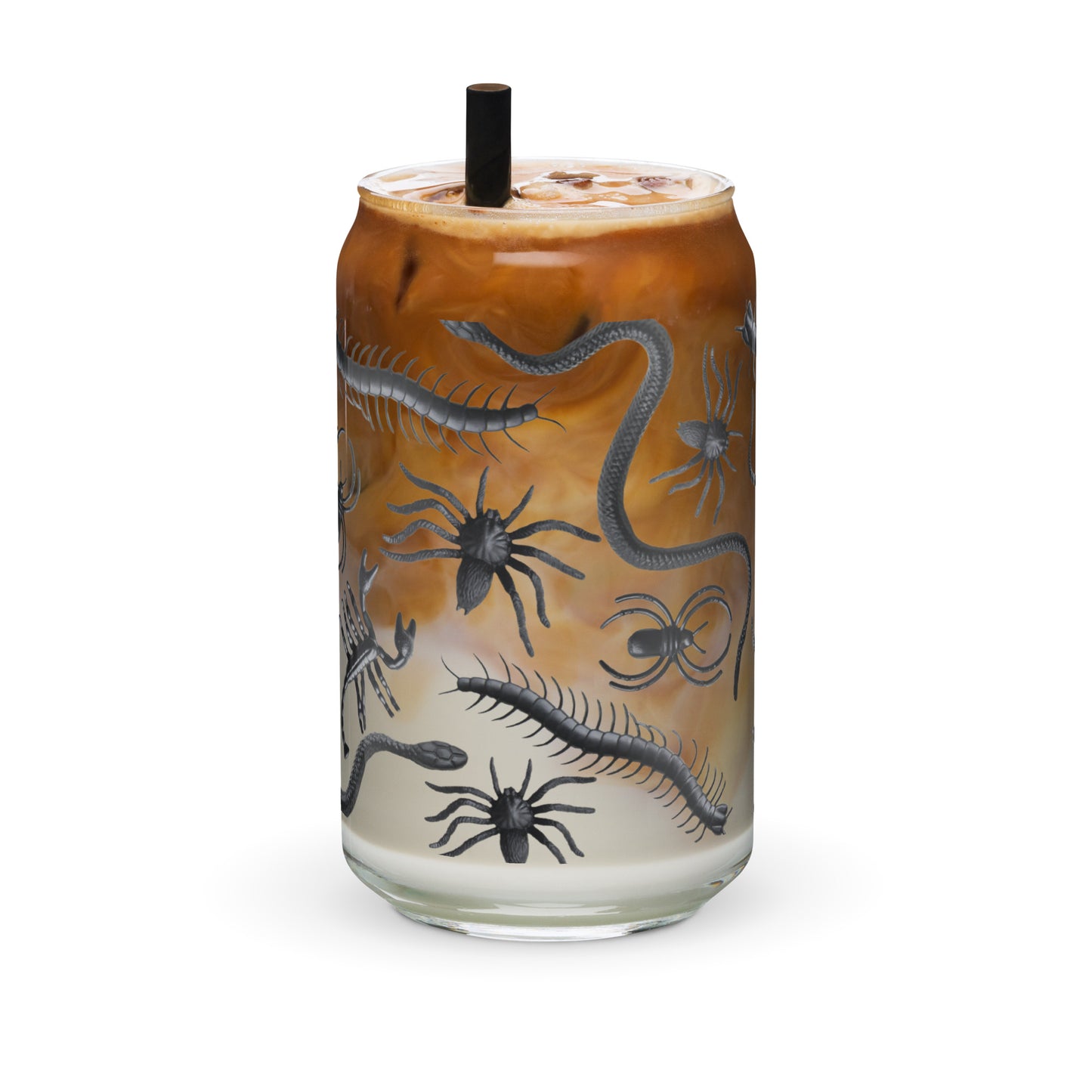 Cute Creepy Crawlies Glass Can Cup by The Dark Side of Fashion