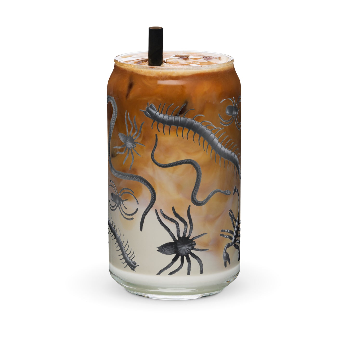 Cute Creepy Crawlies Glass Can Cup by The Dark Side of Fashion