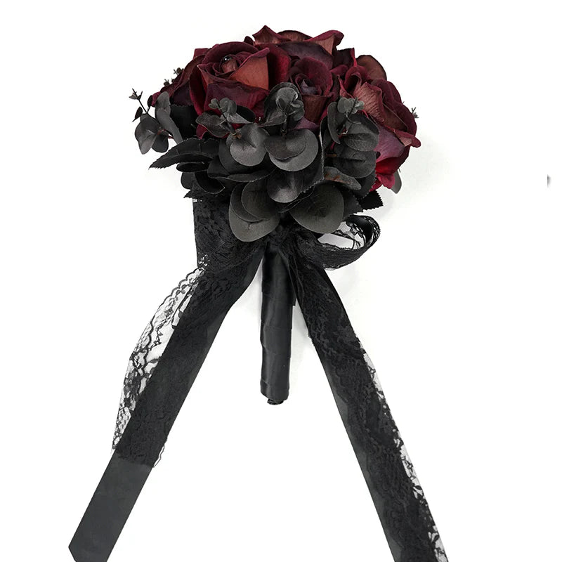 Gothic Wedding Rose Bouquet by Eva Lady