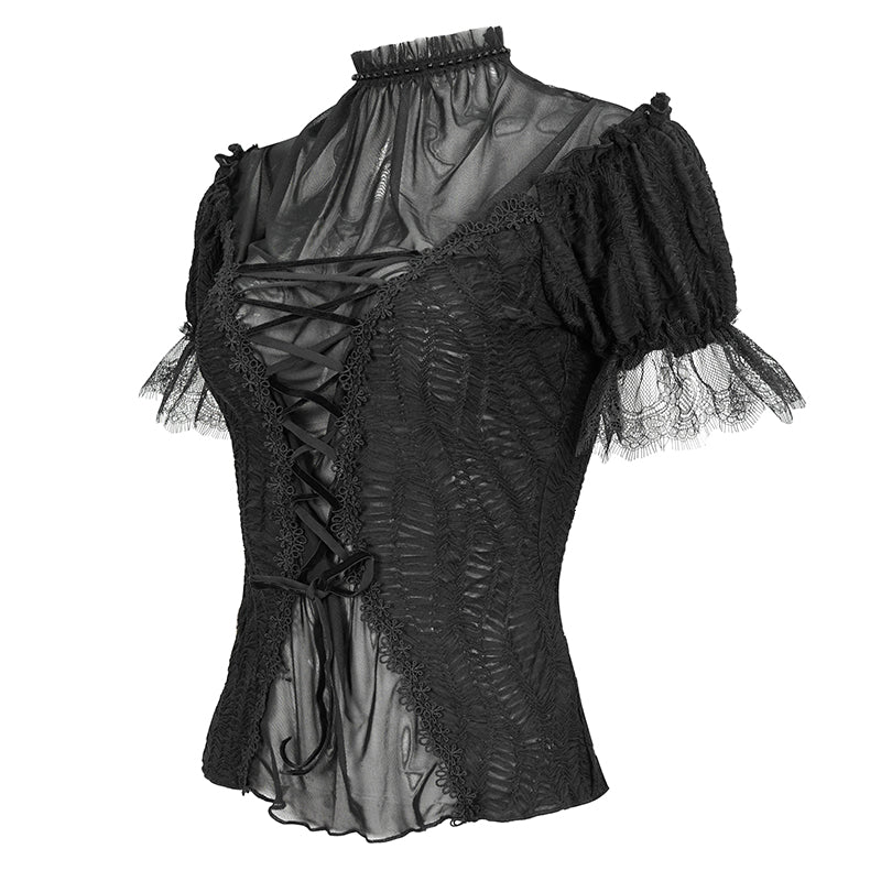 Lost In The Fog Gothic Top by Eva Lady