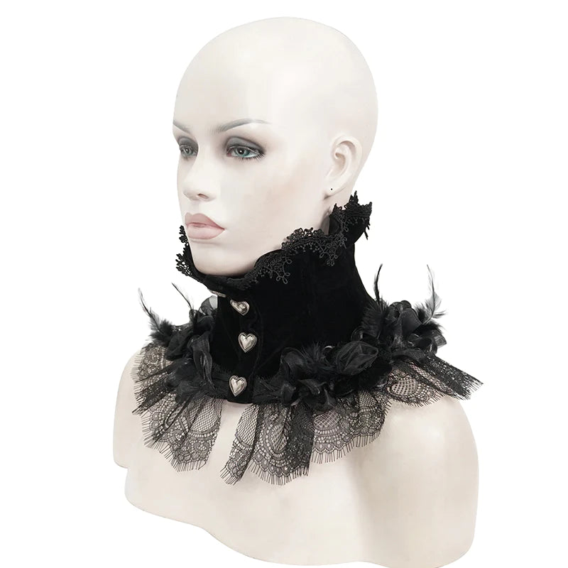 Bleeding Hearts Gothic Collar Choker by Eva Lady