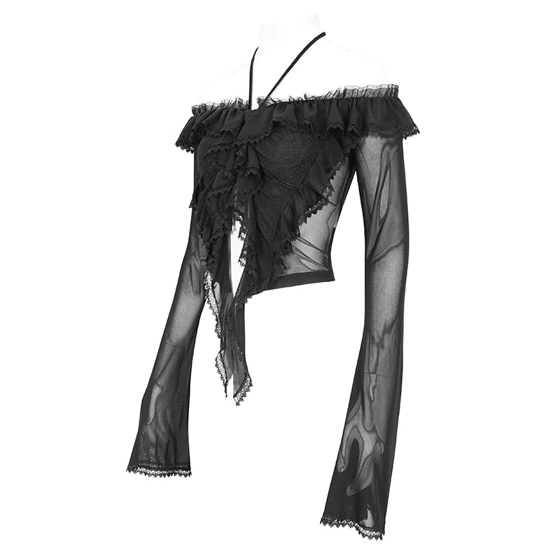 Bianca Gothic Mesh Top by Eva Lady