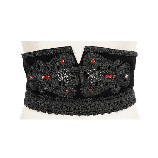 Gothic Bathory Jewels Corset Belt by Devil Fashion