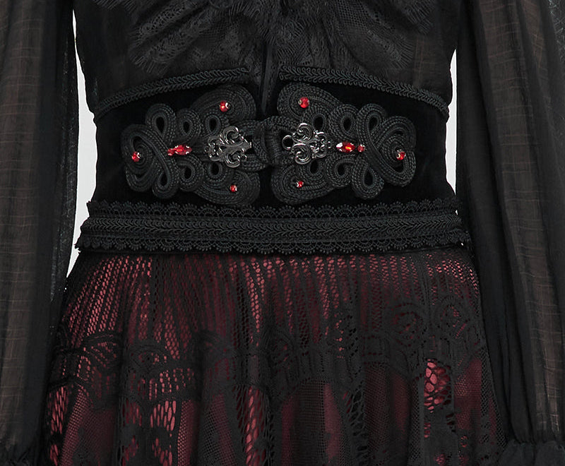 Gothic Bathory Jewels Corset Belt by Devil Fashion