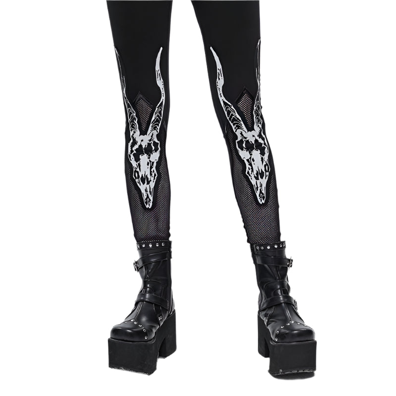 Twisted Horns Leggings by Devil Fashion