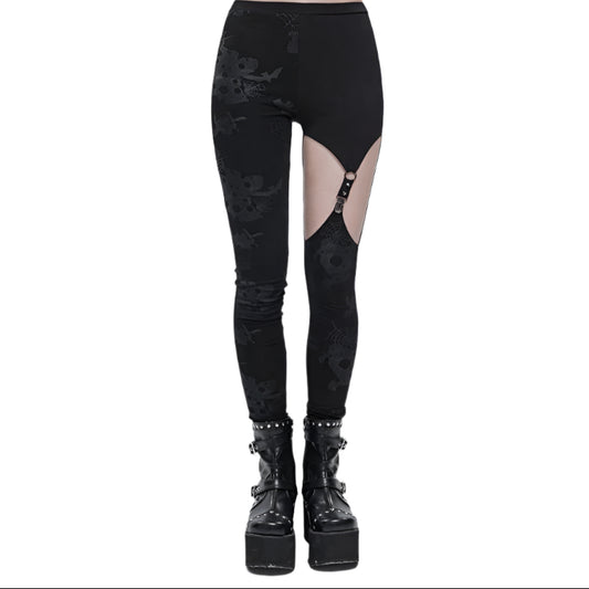 Night Love Webs Leggings by Devil Fashion