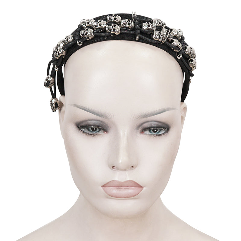 Gothic Skulls Headband by Devil Fashion