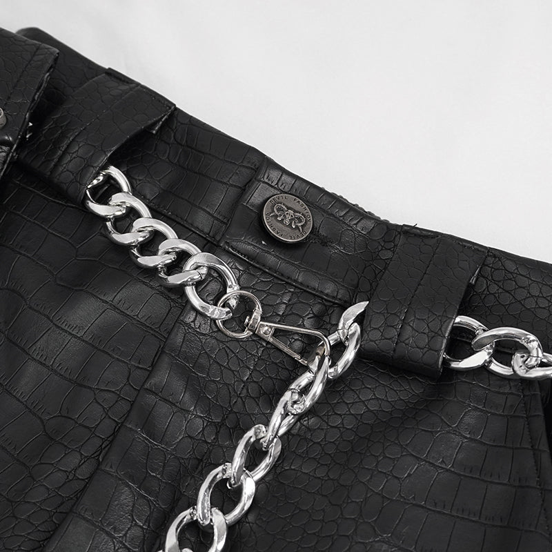 Damien Faux Leather Pants by Devil Fashion