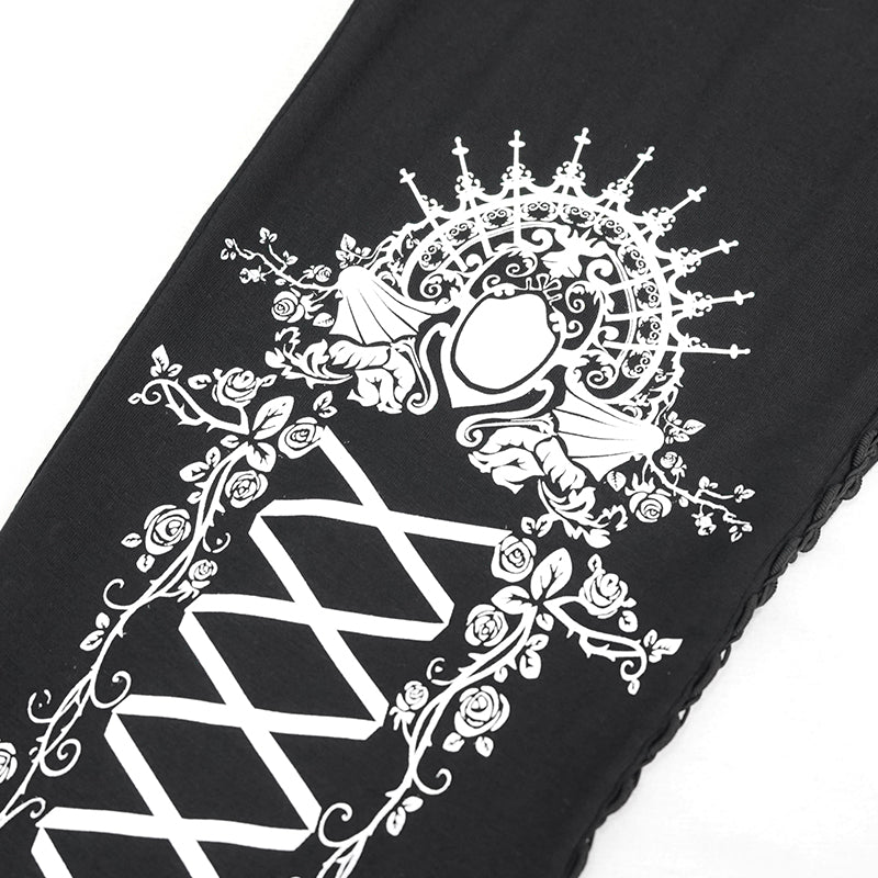 Queen Dollie Rose Leggings by Devil Fashion