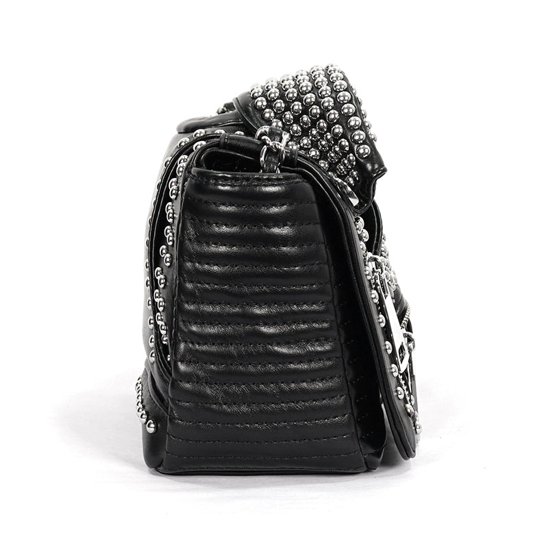 Heavy Metal Faux Leather Bag by Devil Fashion