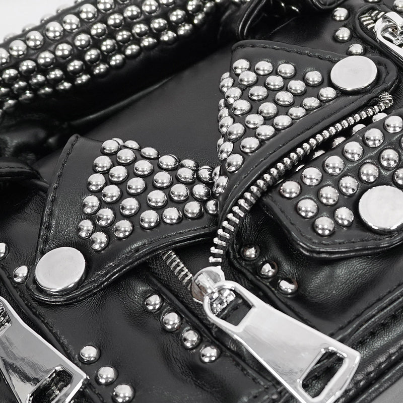 Heavy Metal Faux Leather Bag by Devil Fashion