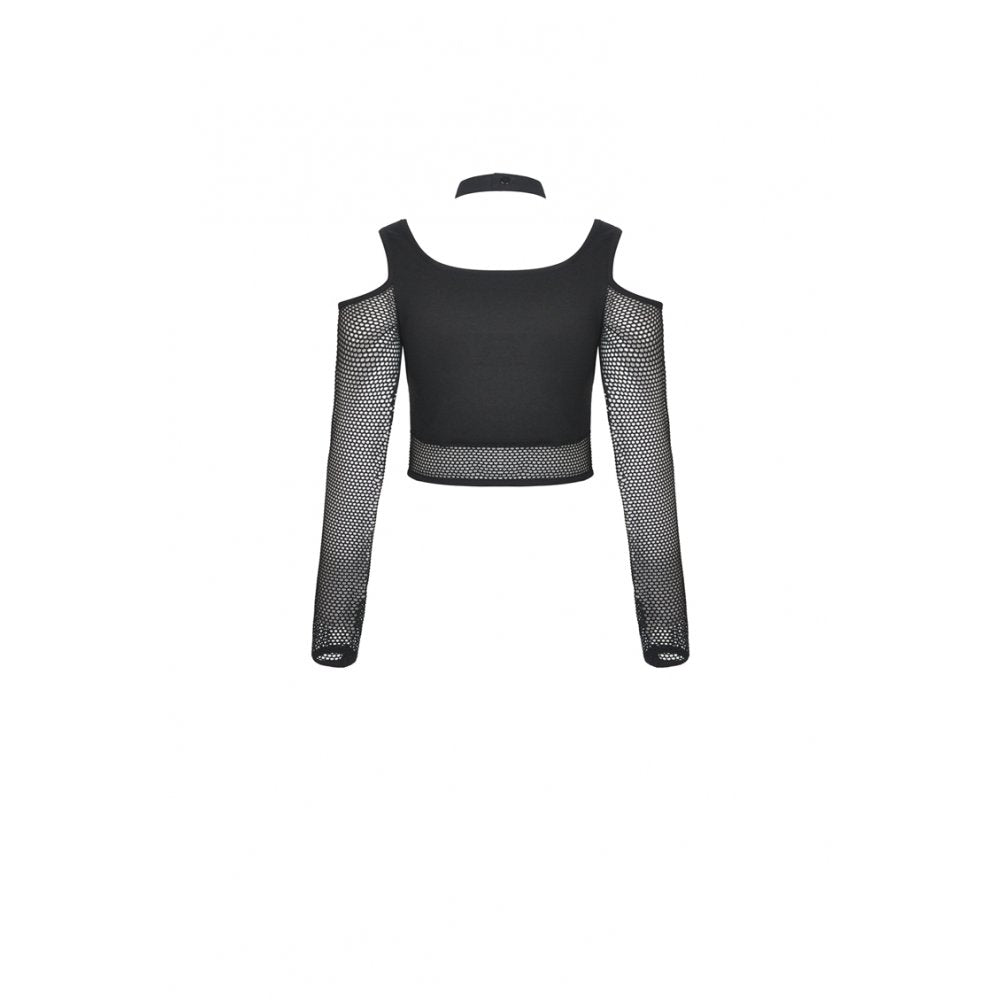 Under My Spell Fishnet Crop Top by Dark In Love