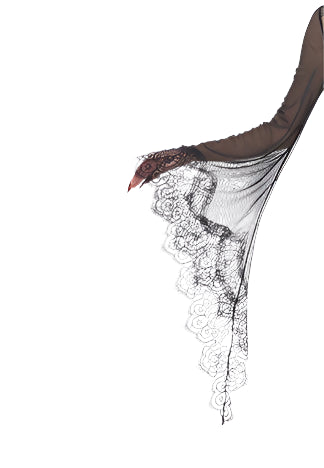 Ligeria Gothic Lace Nightgown Dress by Eva Lady