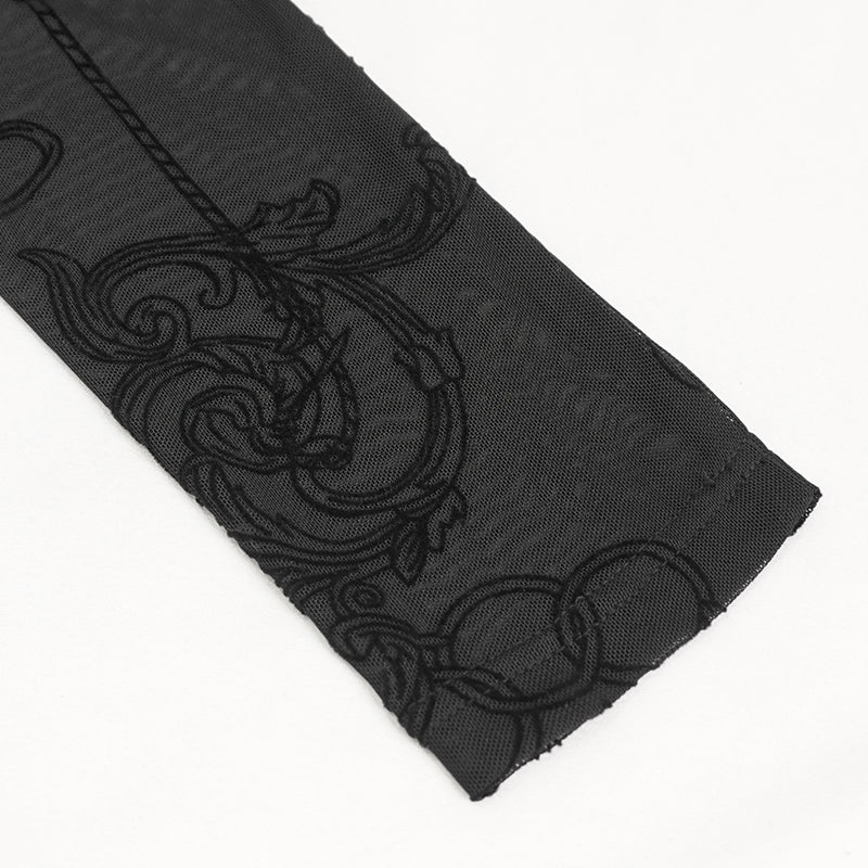 Trinity Mesh Sleeve Top by Devil Fashion