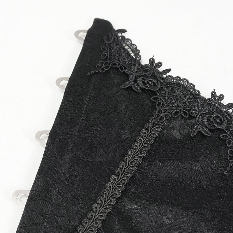 Gothic Black Rose Corset Belt by Devil Fashion