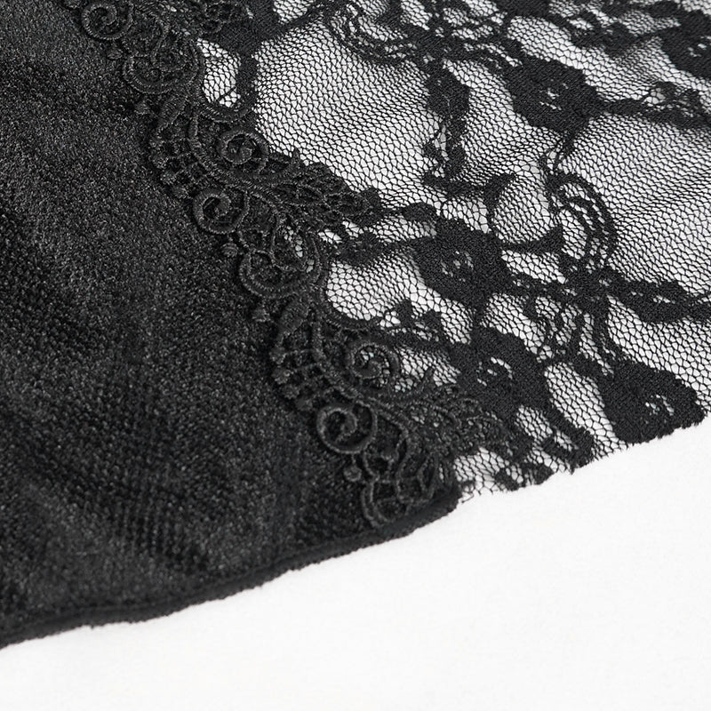 Rebeka Rose Lace Black Flare Pants by Eva Lady