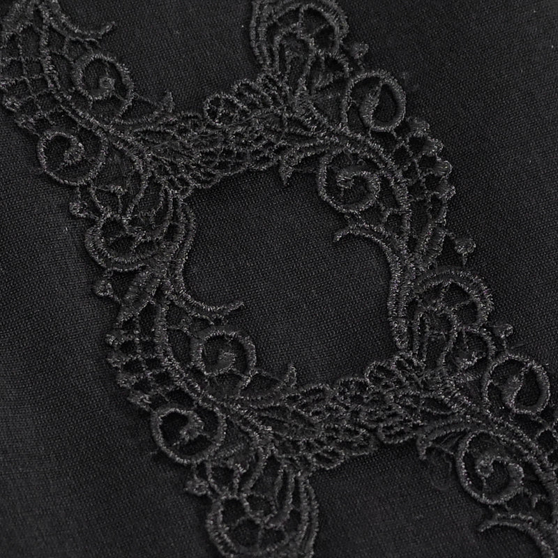 Love & Demise Beaded Chain Strap Black Gothic Bag by Devil Fashion