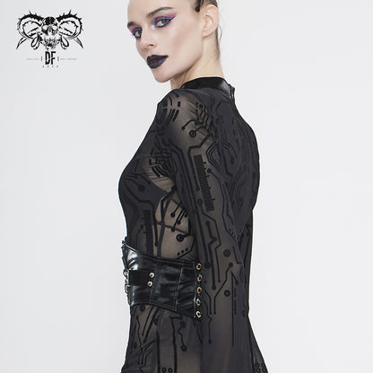 Gothic Harmony Faux Leather Corset Belt by Devil Fashion