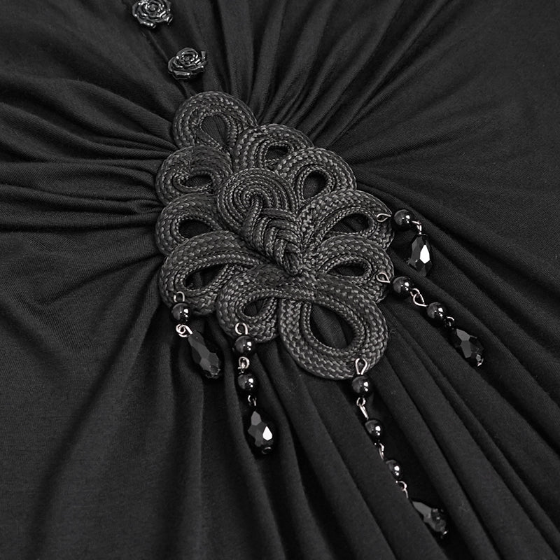 Isadora Plunge Neck Dress by Devil Fashion