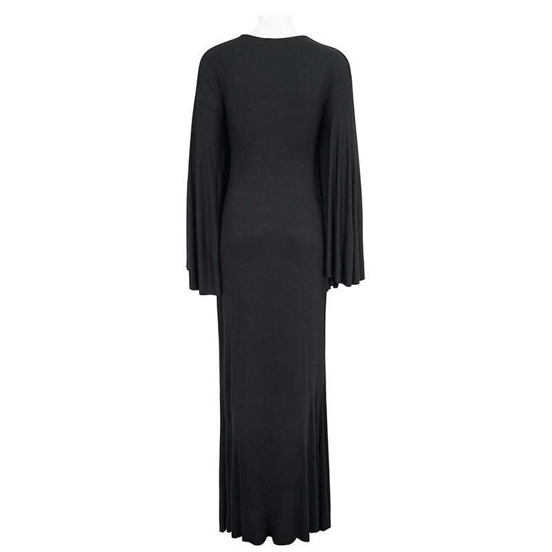 Isadora Plunge Neck Dress by Devil Fashion