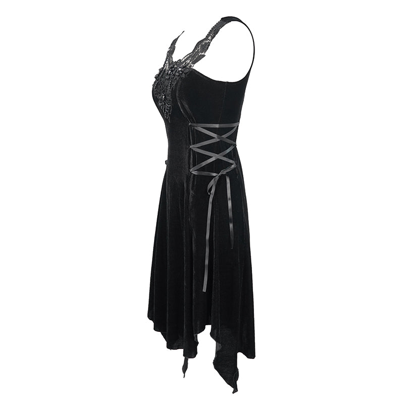 Dark Gardens Velvet Dress by Devil Fashion